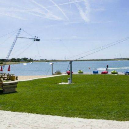 Téléski nautique à l'Aiguillon sur mer